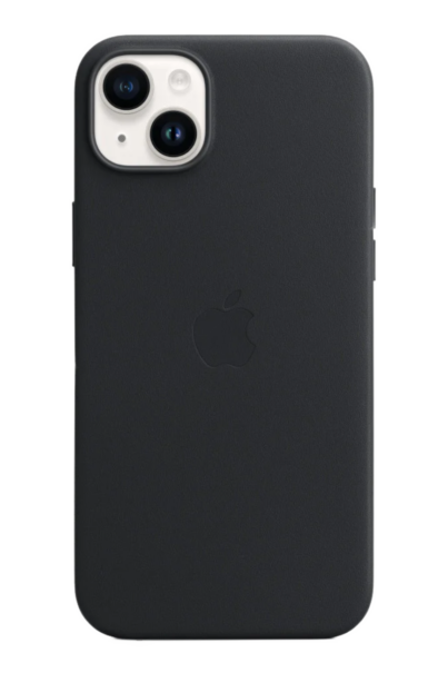 iphone 14 leather case midnight